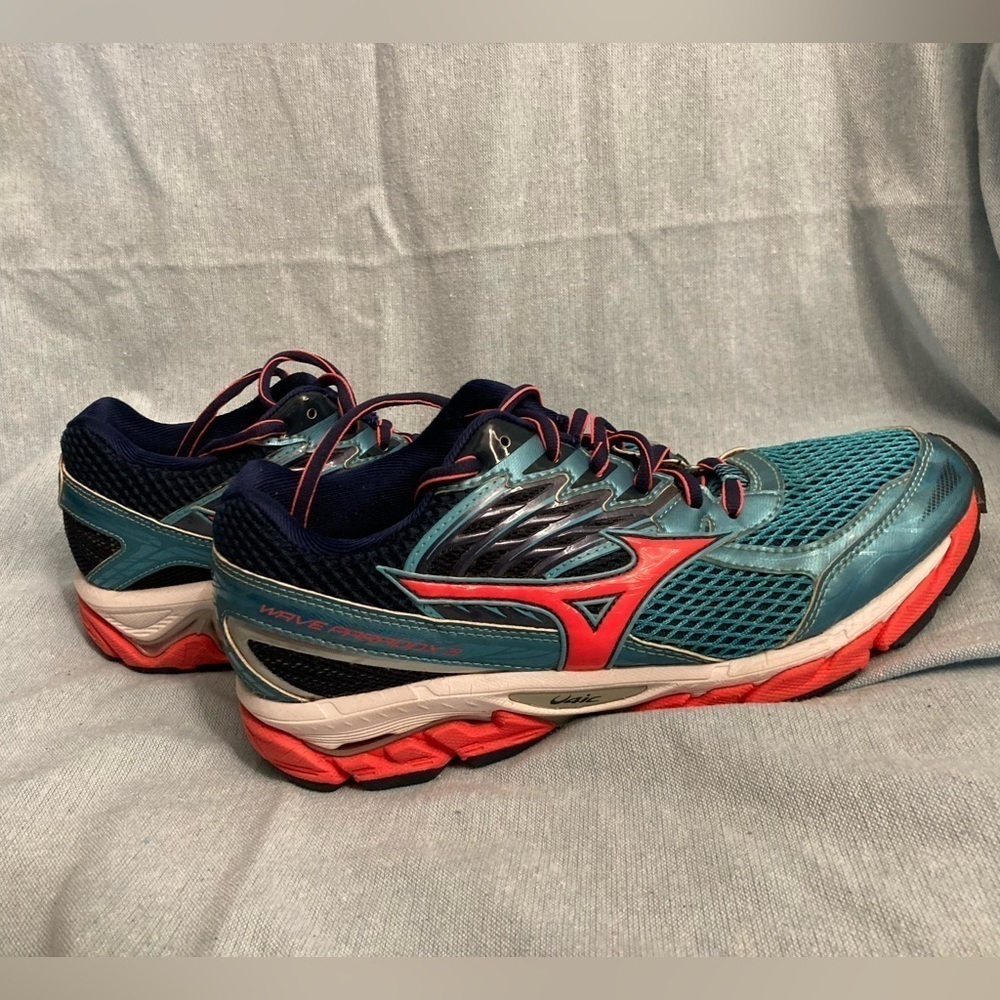 Mizuno Wave Paradox 3 Turquoise Sneakers Running Size 9 - Picture 7 of 9